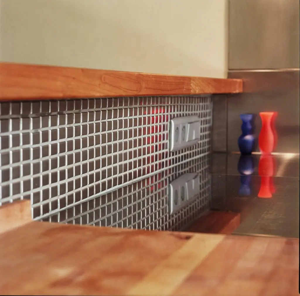 cuisine en mosaique inox